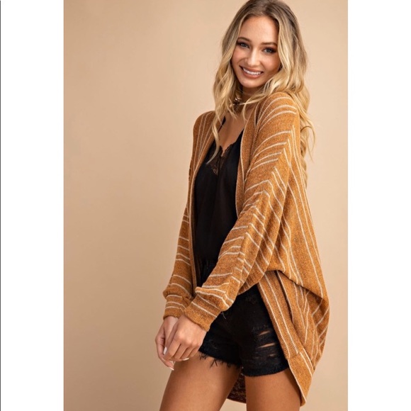 ✨Striped Open Front Cardigan! - Picture 6 of 8